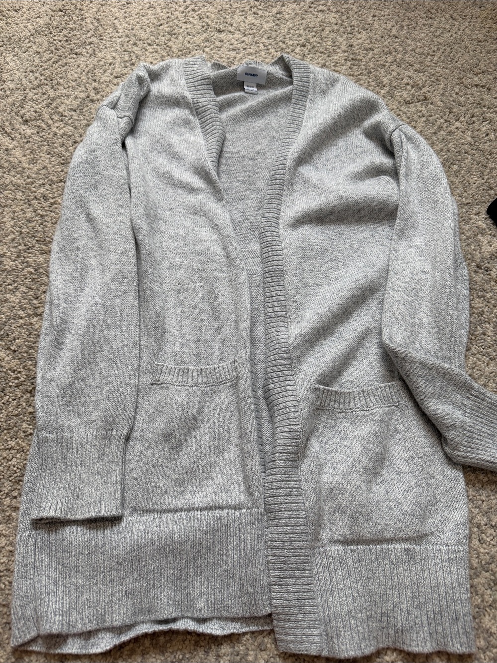 Old Navy Light Gray Open-Front Women's Cardigan